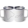 10 oz. White Stainless Steel Coffee Mug Thumbnail