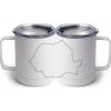 10 oz. White Stainless Steel Coffee Mug Thumbnail