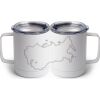 10 oz. White Stainless Steel Coffee Mug Thumbnail