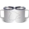 10 oz. White Stainless Steel Coffee Mug Thumbnail