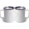 10 oz. White Stainless Steel Coffee Mug Thumbnail