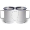 10 oz. White Stainless Steel Coffee Mug Thumbnail