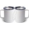 10 oz. White Stainless Steel Coffee Mug Thumbnail