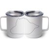 10 oz. White Stainless Steel Coffee Mug Thumbnail