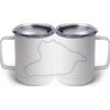 10 oz. White Stainless Steel Coffee Mug Thumbnail