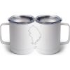 10 oz. White Stainless Steel Coffee Mug Thumbnail