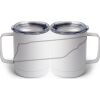 10 oz. White Stainless Steel Coffee Mug Thumbnail