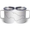 10 oz. White Stainless Steel Coffee Mug Thumbnail