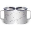 10 oz. White Stainless Steel Coffee Mug Thumbnail