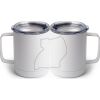 10 oz. White Stainless Steel Coffee Mug Thumbnail