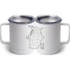 10 oz. White Stainless Steel Coffee Mug Thumbnail