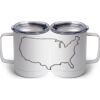 10 oz. White Stainless Steel Coffee Mug Thumbnail