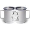 10 oz. White Stainless Steel Coffee Mug Thumbnail