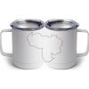 10 oz. White Stainless Steel Coffee Mug Thumbnail