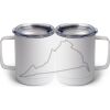 10 oz. White Stainless Steel Coffee Mug Thumbnail