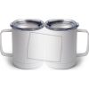 10 oz. White Stainless Steel Coffee Mug Thumbnail