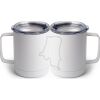 10 oz. White Stainless Steel Coffee Mug Thumbnail