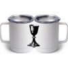 10 oz. White Stainless Steel Coffee Mug Thumbnail