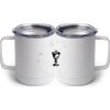 10 oz. White Stainless Steel Coffee Mug Thumbnail