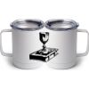 10 oz. White Stainless Steel Coffee Mug Thumbnail