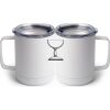 10 oz. White Stainless Steel Coffee Mug Thumbnail