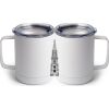 10 oz. White Stainless Steel Coffee Mug Thumbnail