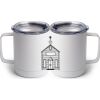 10 oz. White Stainless Steel Coffee Mug Thumbnail