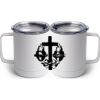 10 oz. White Stainless Steel Coffee Mug Thumbnail