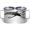 10 oz. White Stainless Steel Coffee Mug Thumbnail