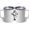 10 oz. White Stainless Steel Coffee Mug Thumbnail