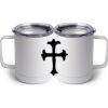 10 oz. White Stainless Steel Coffee Mug Thumbnail