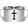 10 oz. White Stainless Steel Coffee Mug Thumbnail