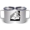 10 oz. White Stainless Steel Coffee Mug Thumbnail