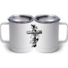 10 oz. White Stainless Steel Coffee Mug Thumbnail