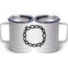 10 oz. White Stainless Steel Coffee Mug Thumbnail