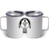10 oz. White Stainless Steel Coffee Mug Thumbnail