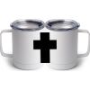 10 oz. White Stainless Steel Coffee Mug Thumbnail