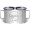 10 oz. White Stainless Steel Coffee Mug Thumbnail