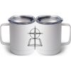 10 oz. White Stainless Steel Coffee Mug Thumbnail