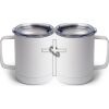 10 oz. White Stainless Steel Coffee Mug Thumbnail