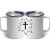 10 oz. White Stainless Steel Coffee Mug Thumbnail