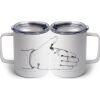 10 oz. White Stainless Steel Coffee Mug Thumbnail