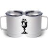 10 oz. White Stainless Steel Coffee Mug Thumbnail