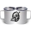 10 oz. White Stainless Steel Coffee Mug Thumbnail