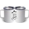 10 oz. White Stainless Steel Coffee Mug Thumbnail