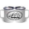 10 oz. White Stainless Steel Coffee Mug Thumbnail