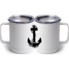 10 oz. White Stainless Steel Coffee Mug Thumbnail
