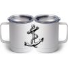 10 oz. White Stainless Steel Coffee Mug Thumbnail