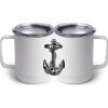 10 oz. White Stainless Steel Coffee Mug Thumbnail