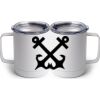 10 oz. White Stainless Steel Coffee Mug Thumbnail